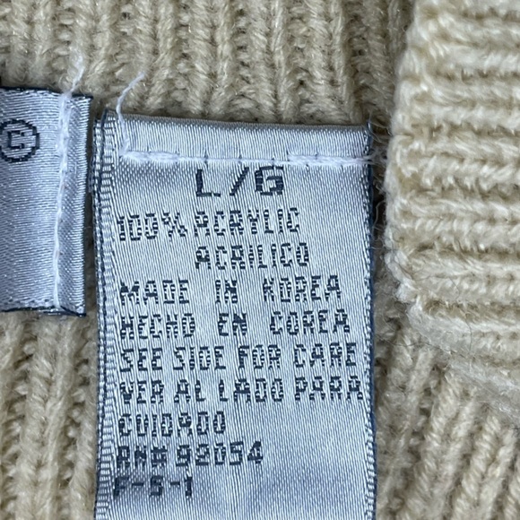 CAROLYN TAYLOR Sweater Women Size: L color: tan - Picture 5 of 7